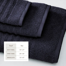 Load image into Gallery viewer, Luxury Combed Cotton Bath Towel Set - Karina Collection