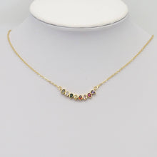 Load image into Gallery viewer, Colorful Teardrop CZ Connector Charm, Sku#LX310