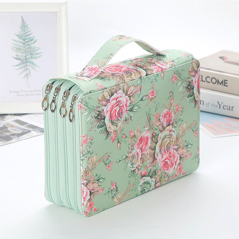 200-Compartment Art Supply Organizer Tote Bag