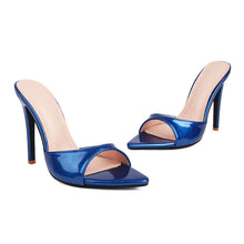 Load image into Gallery viewer, Women's Open-Toe Stiletto High Heels | Pointed Toe Buckle Strap Dress Heels