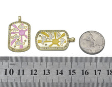 Load image into Gallery viewer, Enamel Sun Rising Over the Cloud Tag Charm, Sku#JL147