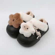 Load image into Gallery viewer, Women's Plush Fleece-Lined Slip-On Shoes - Thick EVA Sole Comfort Slippers
