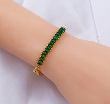 Load image into Gallery viewer, Mixed Baguette CZ Chain Bracelet, sku#LD295