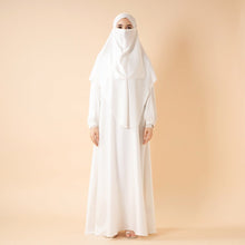 Load image into Gallery viewer, Abaya With Niqab and Khimar | Satin Niqab Khimar and Abaya (MK024)