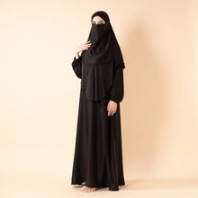 Load image into Gallery viewer, Abaya With Niqab and Khimar | Satin Niqab Khimar and Abaya (MK024)