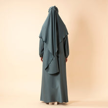 Load image into Gallery viewer, Abaya With Niqab and Khimar | Satin Niqab Khimar and Abaya (MK024)