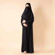 Load image into Gallery viewer, Abaya With Niqab and Khimar | Satin Niqab Khimar and Abaya (MK024)