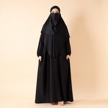 Load image into Gallery viewer, Abaya With Niqab and Khimar | Satin Niqab Khimar and Abaya (MK024)
