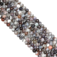 Load image into Gallery viewer, Fine Cut Botswana Agate Round Beads, Sku#U1888