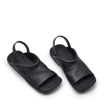 Load image into Gallery viewer, Women's Square Toe Roman Flat Sandals | Open Toe Beach Sandals | Soft PU Leather Slides
