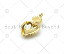 Load image into Gallery viewer, Gold Filled Fancy Heart Pendant/Charm, Heart Pendant, Madeline jewelry, 18x31mm,Sku#L609
