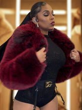 Load image into Gallery viewer, Y2K Fur Jacket - Red Delicious