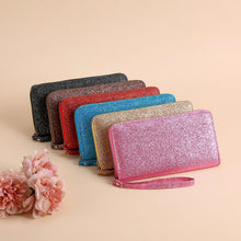Load image into Gallery viewer, Women's Sequin Clutch Bag – PU Leather Evening Purse with Chain Strap