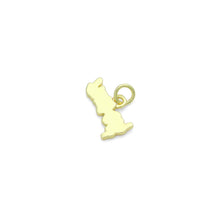 Load image into Gallery viewer, CZ Pink Enamel Gold Letter Charm Pendant, Sku#LK1200