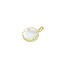 Load image into Gallery viewer, CZ North Star Moon Sun Mop Coin Charm Pendant, Sku#LK1154