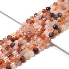 Load image into Gallery viewer, Genuine Red Hematoid Quartz Round Smooth Beads, 6mm/8mm/10mm, Sku#U1598