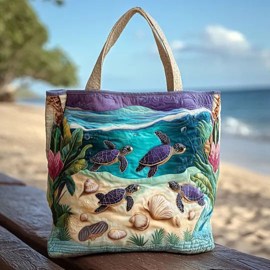 Women's Trendy Printed Tote & Shoulder Bag - Canvas Lined Oxford Cloth