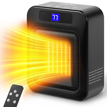 Load image into Gallery viewer, Space Heater for Indoor Use – 1500W Ceramic with Remote &amp; Timer