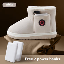 Load image into Gallery viewer, Rechargeable Electric Heated Slippers - USB Foot Warmer Shoes for Winter Home Use