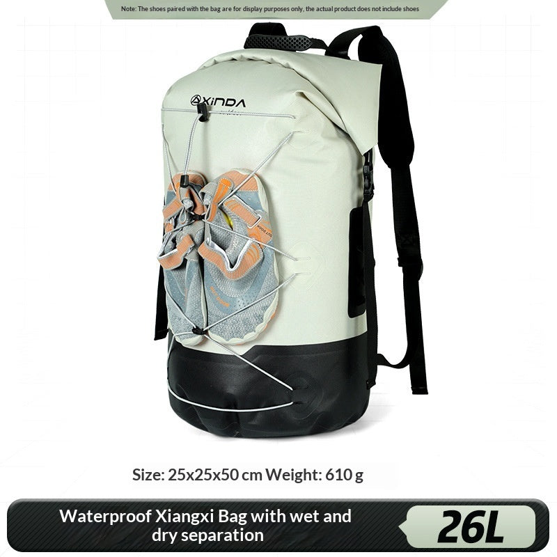 IPX7 Waterproof Backpack with Dry-Wet Separation - 16L/26L/36L Outdoor Adventure Bag