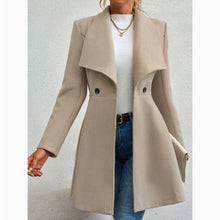 Load image into Gallery viewer, Slim-fit Long Fashion Lapel Women's Wool Coat