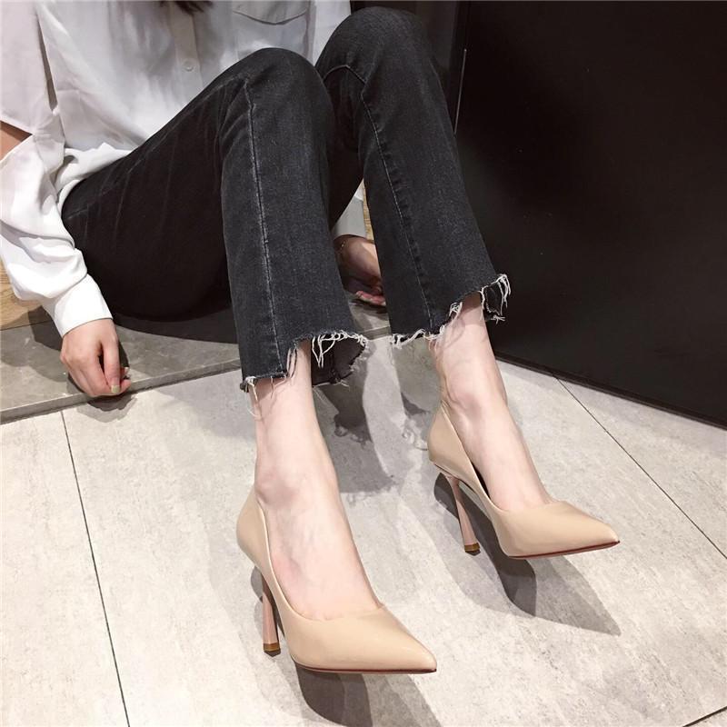 Women's Pointed-Toe Patent Leather Stiletto Heels | Slip-On Dress Pumps