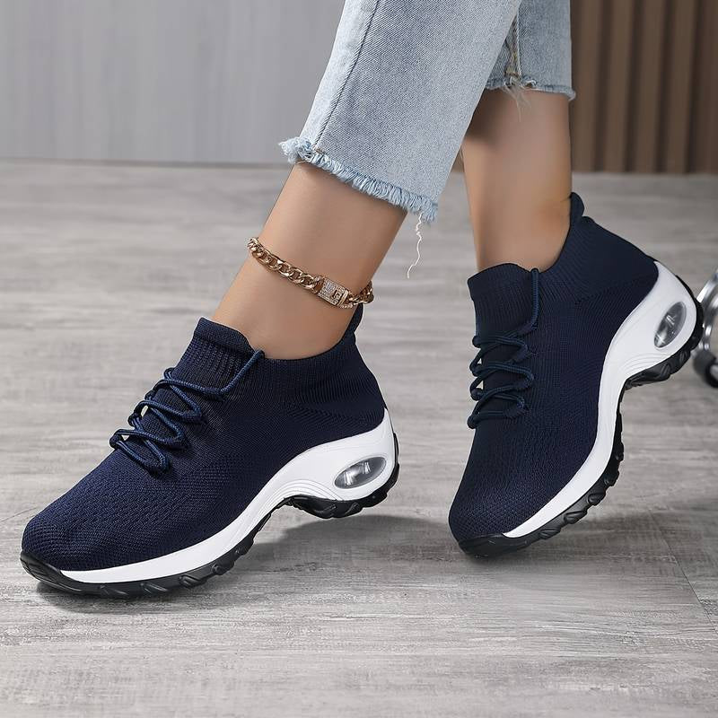 Flying Knit Platform Sneakers