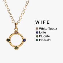 Load image into Gallery viewer, Wife Hidden Message Acrostic Necklace