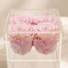 Load image into Gallery viewer, Acrylic 4 Drawer Box | Light Pink Roses