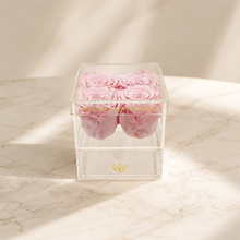 Load image into Gallery viewer, Acrylic 4 Drawer Box | Light Pink Roses