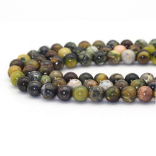Load image into Gallery viewer, Genuine Brown Green Opal Round Smooth Beads, 6mm/8mm/10mm, Sku#U1608