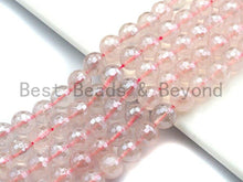 Load image into Gallery viewer, Mystic Plated Natural Rose Quartz Beads, High Quality Rose Quartz Beads, 6mm/8mm/10mm/12mm, sku# U482