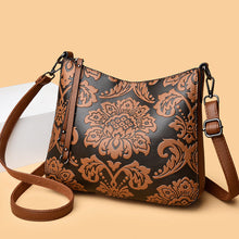 Load image into Gallery viewer, Women's PU Leather Crossbody Messenger Bag - Multi-Compartment Shoulder Bag