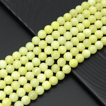 Load image into Gallery viewer, Yellow Jade Round Smooth Beads, Sku#U1853