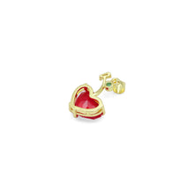 Load image into Gallery viewer, Colorful Crystal Heart Cherry Charm Pendant, Sku#LK1077