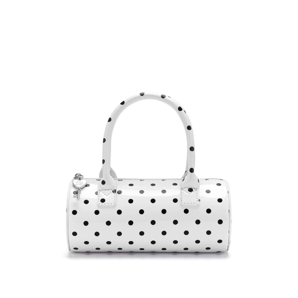 Women's Cylindrical Tote Bag – PU Leather Shoulder Bag with Card Holder
