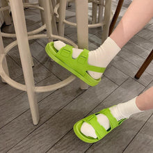 Load image into Gallery viewer, Women's Fairy-Style Flat Roman Sandals | Pointed Toe Beach Vacation Shoes | Genuine Leather Upper