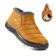 Load image into Gallery viewer, Warm Padded Slip-On Ankle Boots