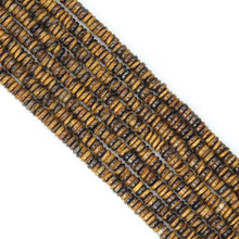Load image into Gallery viewer, 2x6mm Smooth Rondelle Tiger Eye Beads, Sku#U2123