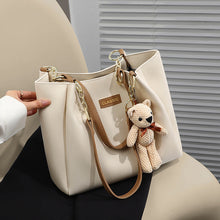 Load image into Gallery viewer, Women's Large Capacity Genuine Leather Tote Bag – Structured Shoulder Bag