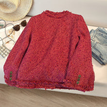 Load image into Gallery viewer, Womens Round-Neck Short Merino Wool Top Single-Breasted Down Jacket