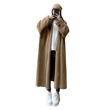 Load image into Gallery viewer, Solid Color Lazy Style Loose Mid-length Sweater Coat Women's Fashion