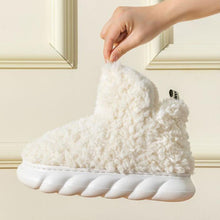 Load image into Gallery viewer, Unisex Waterproof Heeled Plush Cotton Slippers | Indoor Outdoor EVA Sole