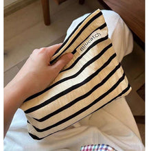 Load image into Gallery viewer, Floral Storage Pouch - Premium Cotton Cosmetic Bag with Nylon Lining