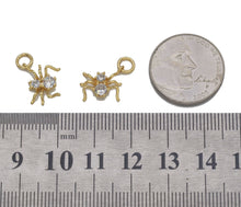 Load image into Gallery viewer, Gold CZ Spider Charm, Sku#B220