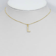 Load image into Gallery viewer, Gold Silver Pearl Initial Letter Charm, Personalized Charm, Sku#A262