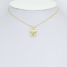 Load image into Gallery viewer, Slippy Gold Tooth Teeth Shape Charm Pendant,Sku#LD718