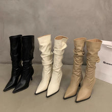 Load image into Gallery viewer, Retro Over-the-Knee Stiletto Boots