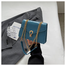Load image into Gallery viewer, Crocodile-Print Chain Crossbody Bag