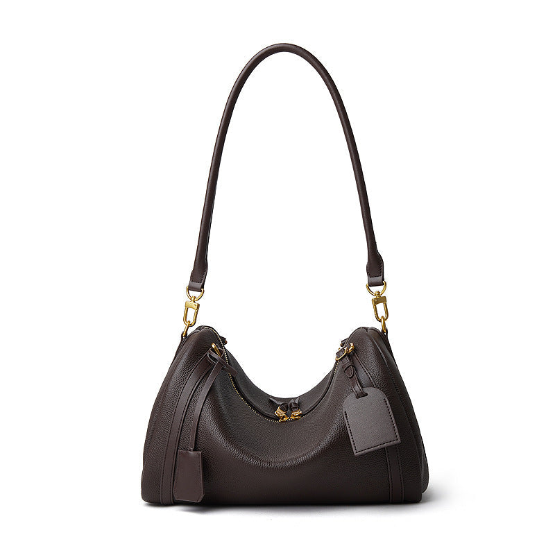 Deerskin Suede Crossbody Shoulder Bag – Genuine Leather Women's Handbag